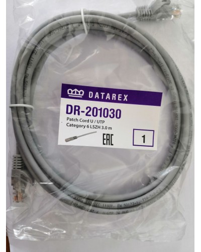 Шнур коммутационный категории 6 Datarex DR-201010 в Астрахани Патчкорды (медные) Pintop.ru
