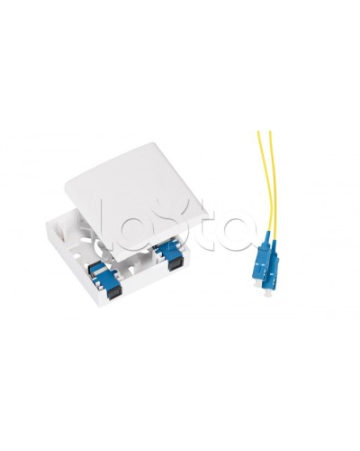 Розетка оптическая NIKOMAX NMF-WO01SCUS2-CS-WT в Астрахани Кроссы оптические Pintop.ru