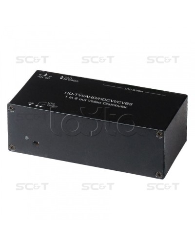 Распределитель видеосигнала HDCVI/HDTVI/AHD SC&T CD108HD в Астрахани Видеоусилители, Модуляторы, Делители Pintop.ru