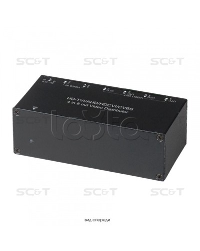Распределитель видеосигнала HDCVI/HDTVI/AHD/CVBS SC&T CD408HD в Астрахани Видеоусилители, Модуляторы, Делители Pintop.ru