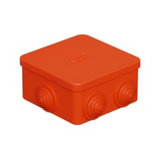 Коробка огн. E110, о/п 85х85х50мм,без галогена, 12 вых., IP55, 6P, оранж. Экопласт (43131HF)